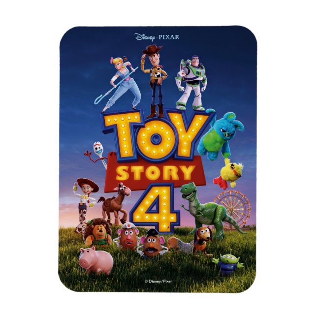 Magnet Flexible Toy Story 4 | Jouets sur le terrain Poster (Vertical)