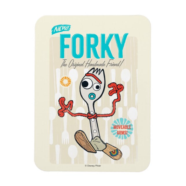 Magnet Flexible Toy Story 4 | Publicité Retro Forky Toy (Vertical)