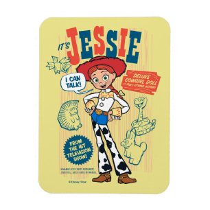 Magnet Flexible Toy Story 4  Publicité Vintage de poupée de Jess