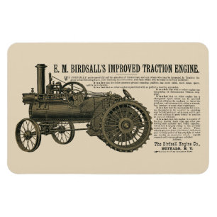 Magnet Flexible Tracteur 1889 de Birdsall's Steam Engine Traction
