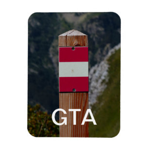 Magnet Flexible Trail Marker, Grand Tour des Alpes, GTA