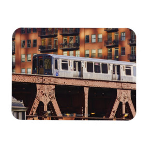 Magnet Flexible Train de Chicago chez Riverbend