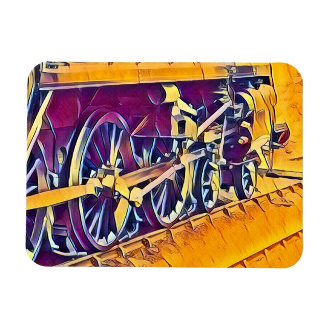 MAGNET FLEXIBLE TRAINS À VAPEUR (Horizontal)
