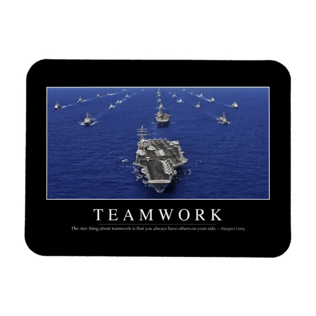 Magnet Flexible Travail d'équipe : Citation inspirante (Horizontal)