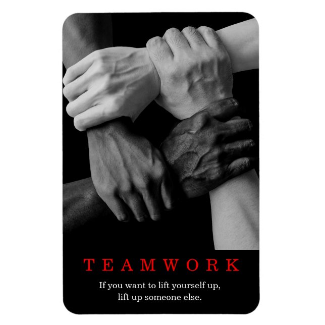 Magnet Flexible Travail D'Équipe Motivation Inspiration Citation M (Vertical)