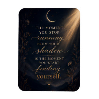 Magnet Flexible Travail sur l'ombre de soi Art Lune Or