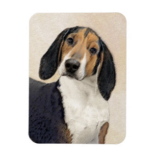 Magnet Flexible Treeing Walker Coonhound Peinture - Art original