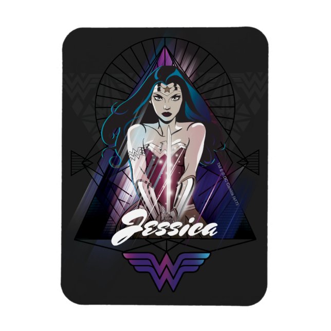Magnet Flexible Triangle Tribal féminin (Vertical)