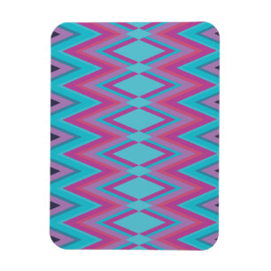 Magnet Flexible Tribal pourpre et Aqua