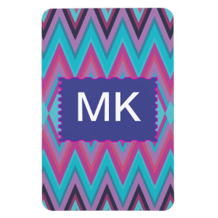 Magnet Flexible Tribal pourpre et Aqua