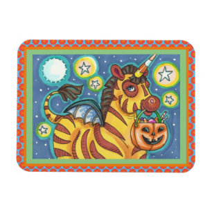 MAGNET FLEXIBLE TRICK OR TREATING CHAUVE-SOURIS ZÈBRE, JOLI HALLOW