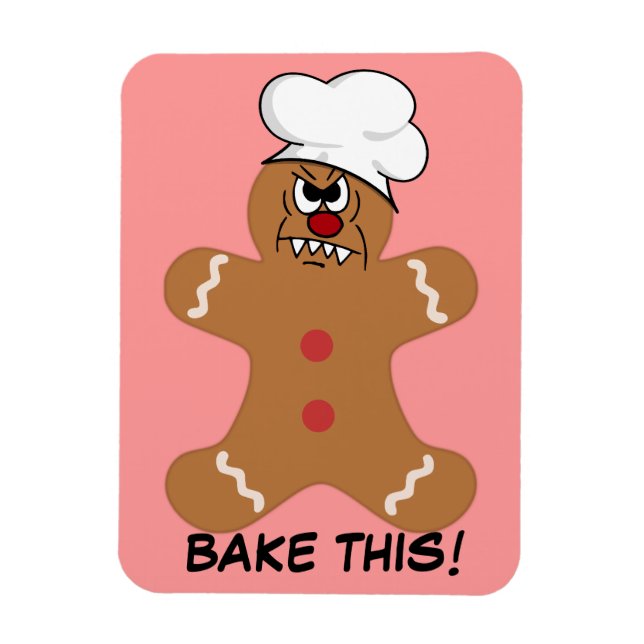 Magnet Flexible Tricoter Gingerbread Homme Cookie (Vertical)