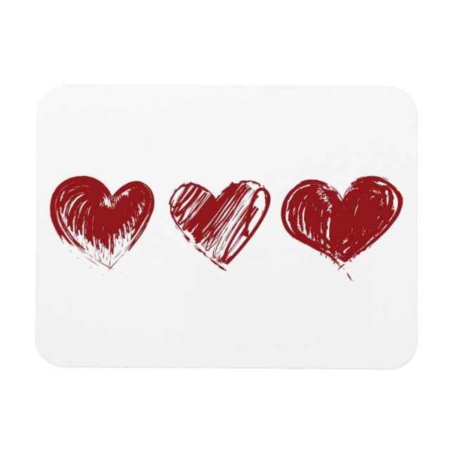 Magnet Flexible Trois coeurs (Horizontal)