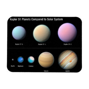 Magnet Flexible Trois planètes géantes orbitant Kepler 51