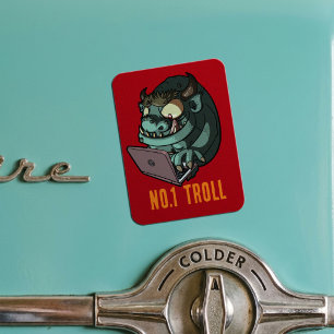 Magnet Flexible Troll Internet Bizarre N°1 Dessin Animé Ordinateur