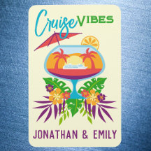 Tropical Drink Cruise Vibes Marqueur de porte de c