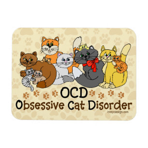 Magnet Flexible Trouble obsessif de chats OCD