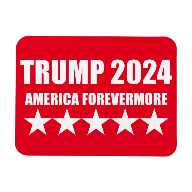 MAGNET FLEXIBLE TRUMP 2024 - AMERICA FOREVERMORE (Horizontal)