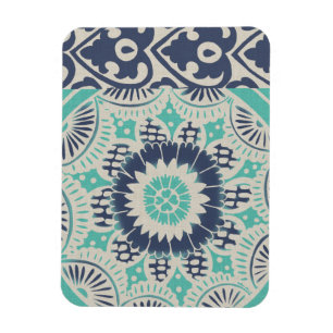 Magnet Flexible Tuile bleue III de batik