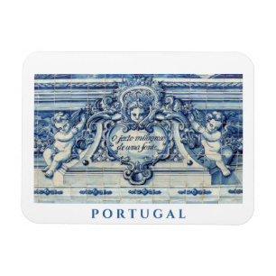 Magnet Flexible Tuiles murales portugaises bleues et blanches avec