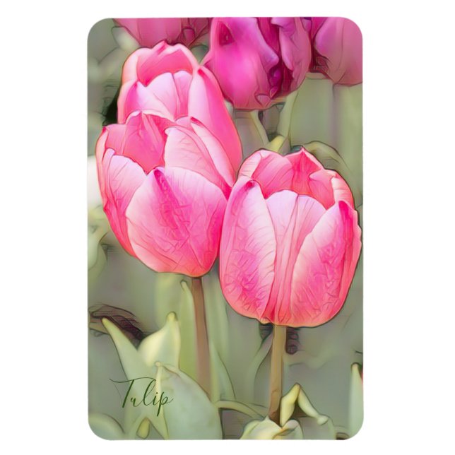 Magnet Flexible Tulipe [Flex Photo Magnet] (Vertical)