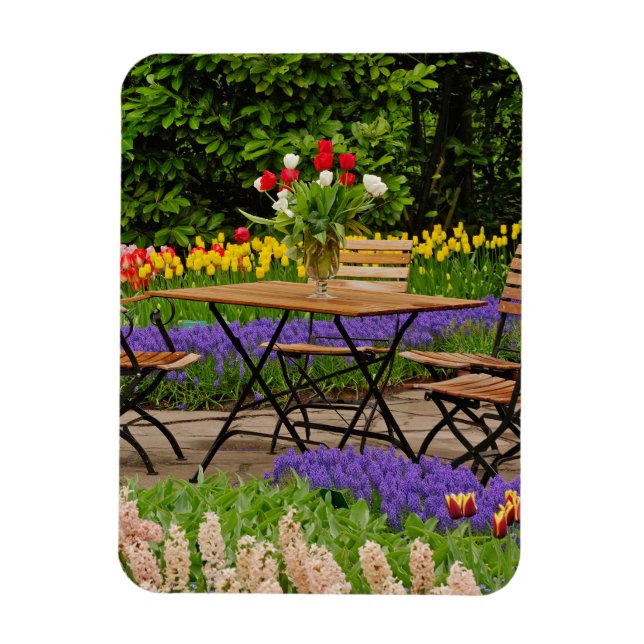 Magnet Flexible Tulipes de table dans le jardin, Jardins de Keuken (Vertical)