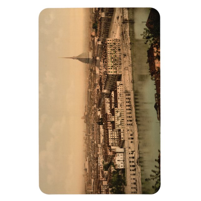 Magnet Flexible Turin du 19e siècle, Piémont, Italie (Vertical)