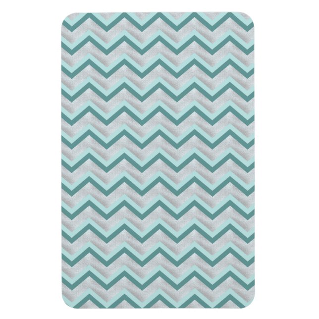 Magnet Flexible Turquoise et perles ZigZag (Vertical)