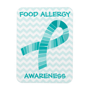 Magnet Flexible Turquoise Ribbon Sensibilisation aux allergies ali