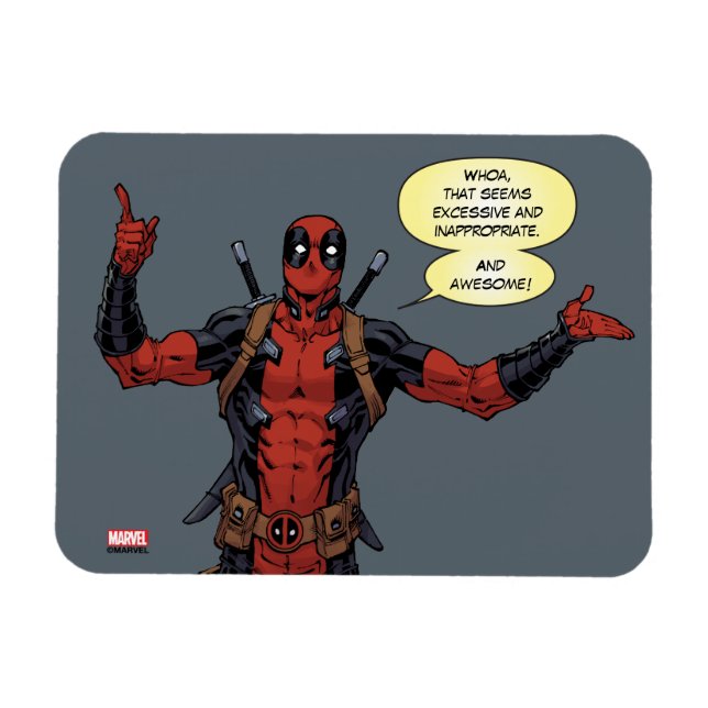 Magnet Flexible Type Deadpool Pointing Character (Horizontal)