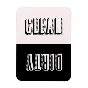 Magnet Flexible Type moderne de bloc rose et noir Lave-vaisselle