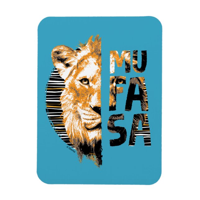 Magnet Flexible Typographie de Mufasa (Vertical)