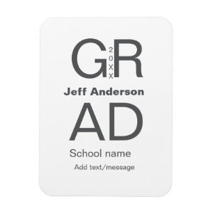 Magnet Flexible Typographie moderne graduation simple minimum c