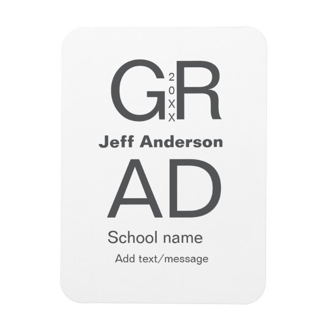 Magnet Flexible Typographie moderne graduation simple minimum c (Vertical)