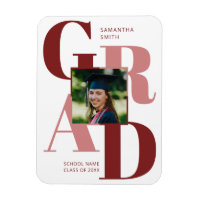 Typographie moderne rouge tendance Photo de gradua