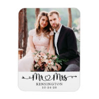 Typographie personnalisée de mariage avec photo de