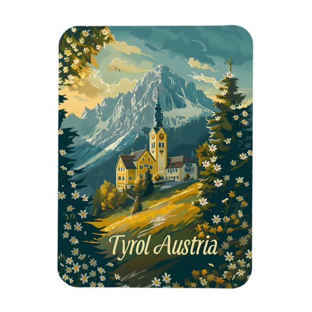 Magnet Flexible Tyrol Autriche Vintage (Vertical)