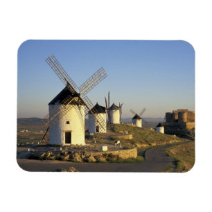 Magnet Flexible UE, Espagne, La Mancha, Consuegra. Moulins à vent