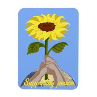Magnet Flexible Ukraine "bleu jaune" tournesol de la paix mag colo