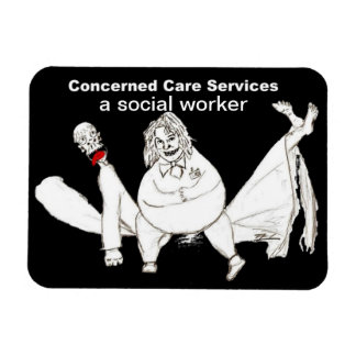 Magnet Flexible Un aimant frigo Social Worker