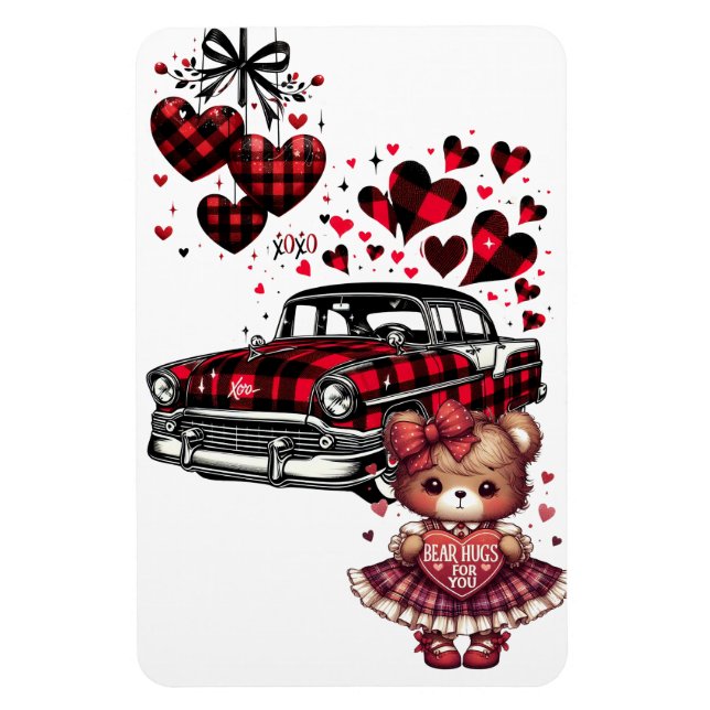 MAGNET FLEXIBLE UN AMOUR DE LA SAINT-VALENTIN CLASSIQUE POUR VOUS  (Vertical)