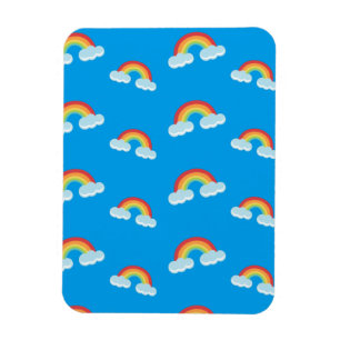 Magnet Flexible Un arc-en-ciel mou avec un Motif nuageux