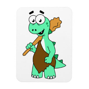 Magnet Flexible Un Dessin Tyrannosaurus Rex Caveman.