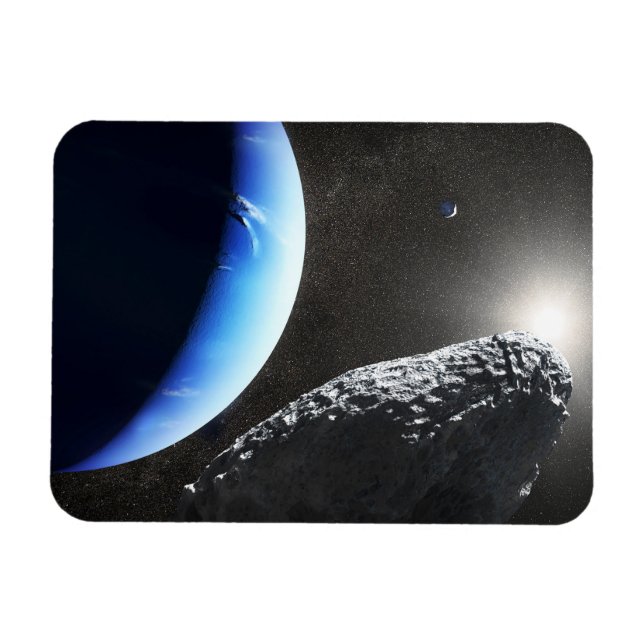 Magnet Flexible Un Hippocamp de la minuscule lune de Neptune. (Horizontal)
