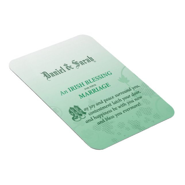 Magnet Flexible Un Mariage irlandais qui félicite (Côté Droit)