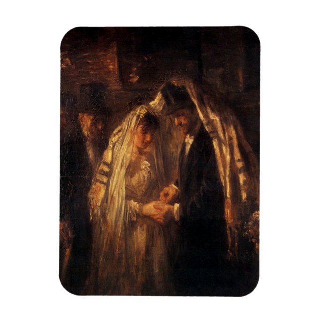 Magnet Flexible Un Mariage juif par Jozef Israels - vers 1903 (Vertical)
