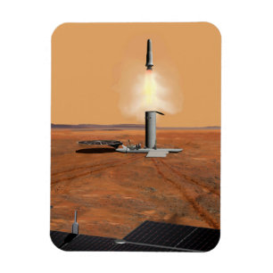 Magnet Flexible Un Véhicule Ascent Quittant Mars. 2