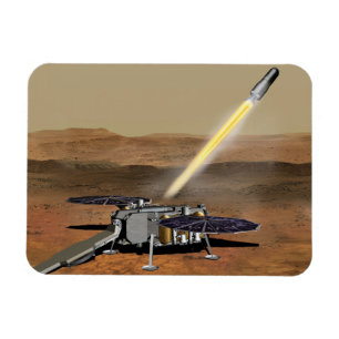 Magnet Flexible Un Véhicule Mars Ascent A Été Lancé Depuis Mars.