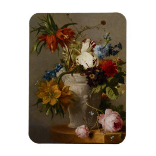 Magnet Flexible Une disposition avec des fleurs, 19ème siècle