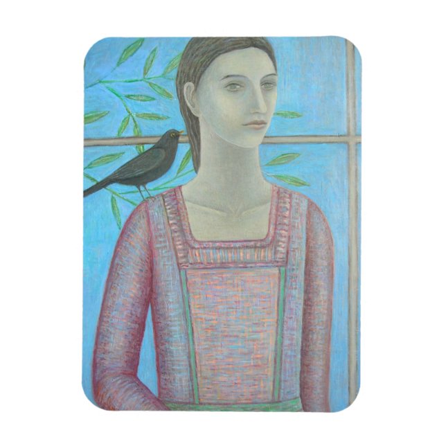 Magnet Flexible Une femme et un oiseau-noir sont un 2012 (Vertical)